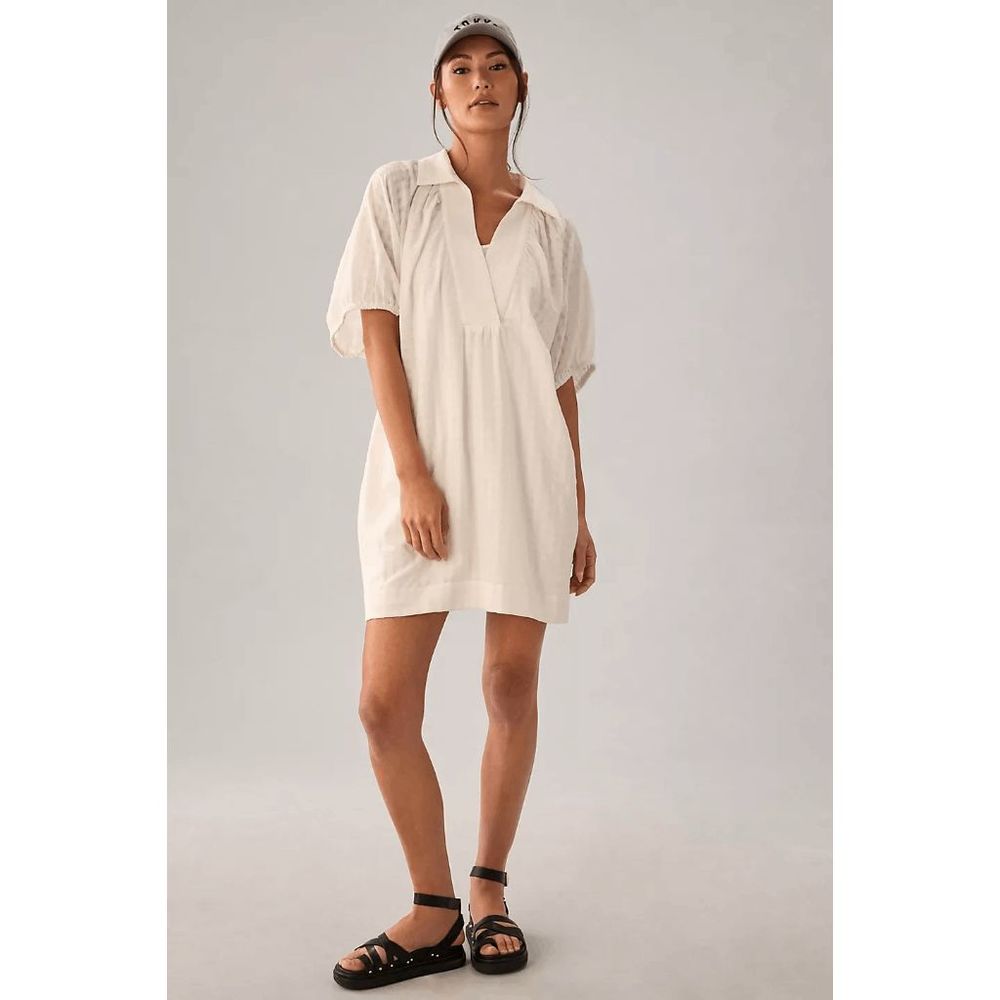 Anthropologie V-Neck Tiered-Sleeve Tunic Dress Women's Size 1X